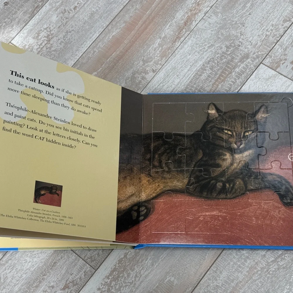 The Metropolitan Museum of Art Puzzling Cats Book: With Eight‎ 16-piece Puzzles